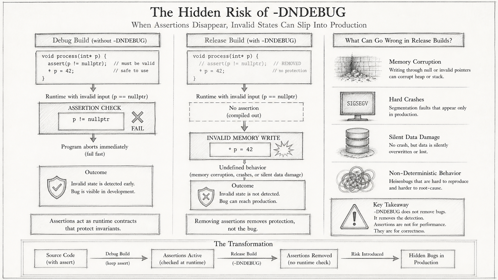 -DNDEBUG vulnerability — Release vs Debug Build